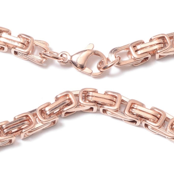 Borobudur Rose Gold Stainless Steel Jewelry Set - Picture 2 of 6